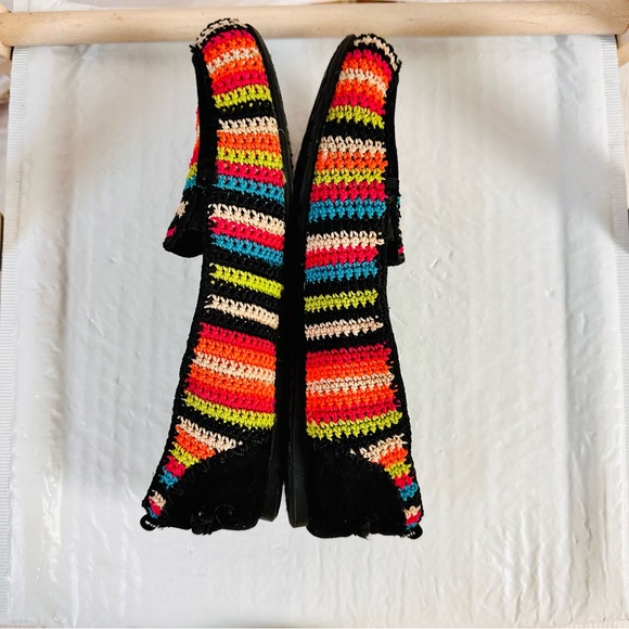 The Sak Striped Smoking Slipper Driving Flat Shoe Size 10 - Picture 6 of 9